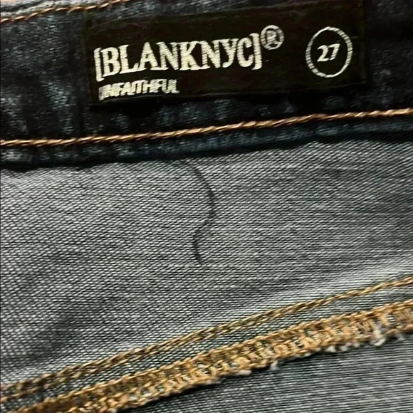 BlankNYC Denim Mini Skirt Size 27 - Picture 3 of 6